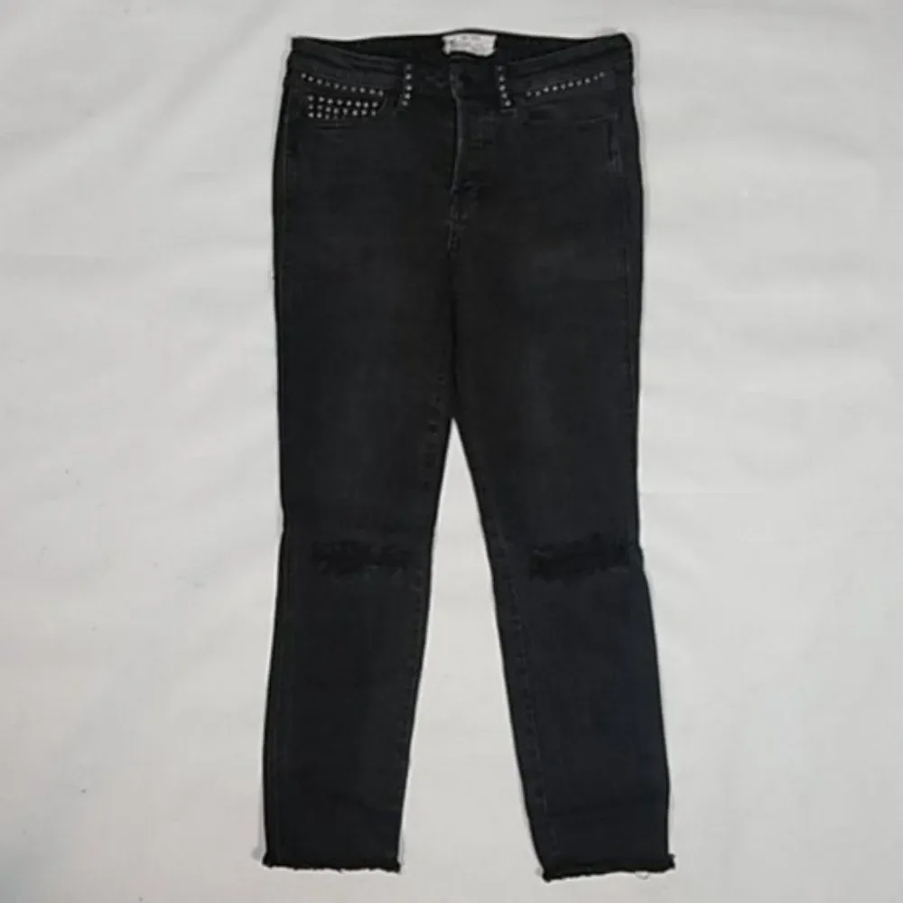 NWOT Free People Studded Ankle Skinny Jeans size 28